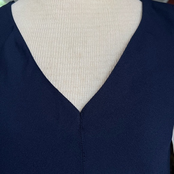 Navy blouse great material NWT‎ ZARA - Picture 4 of 12